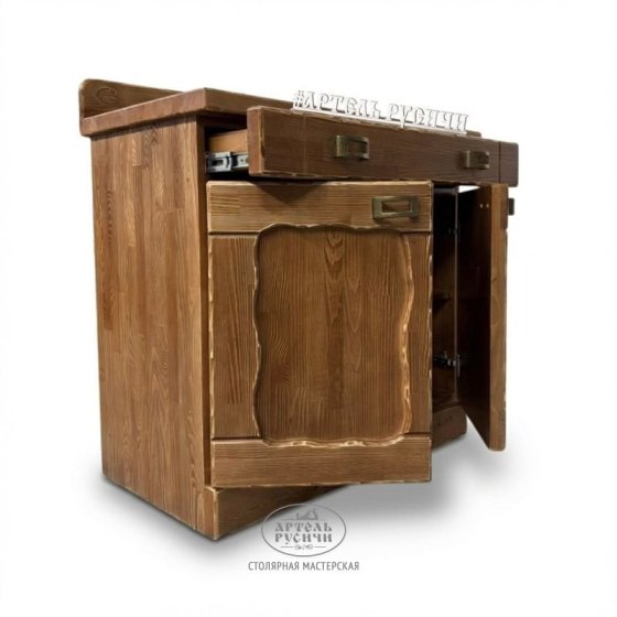 Деревянный комод «Ладожский» под старину из массива северной сосны