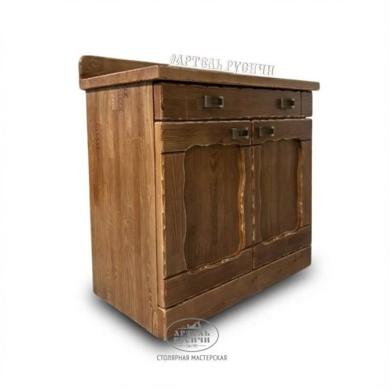 Деревянный комод «Ладожский» под старину из массива северной сосны