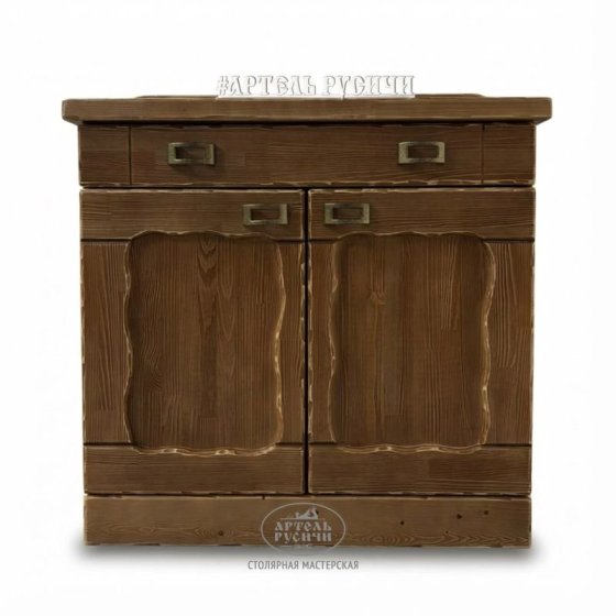 Деревянный комод «Ладожский» под старину из массива северной сосны