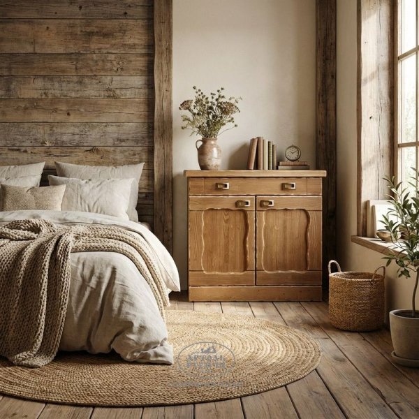 Характеристики Деревянный комод «Ладожский» под старину из массива северной сосны