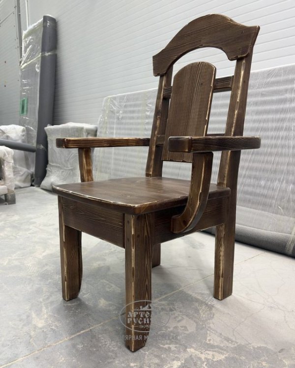 Кресло из дерева под старину «Белгородское» для столовой 