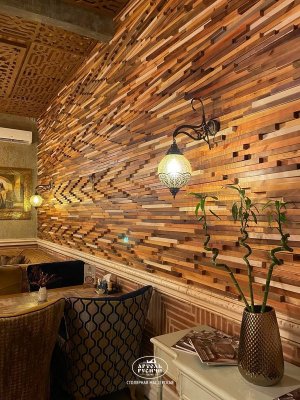 Деревянное панно - отделка стен