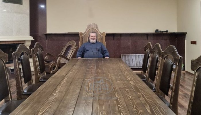 Обеденная группа из "Белгородской" коллекции, фото от наших заказчиков из г. Холмска, о. Сахалин