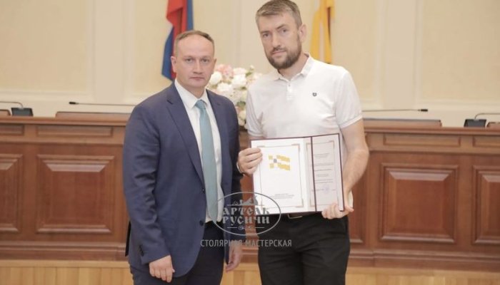 Иван Мордовин на торжественном мероприятии в здании Правительства Ставропольского края 