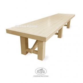 Большой деревянный стол под старину «Белоозёрский» на 14-18 персон.