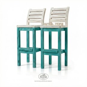 Деревянный барный стул для кухни «Бали-стайл» (2 шт)