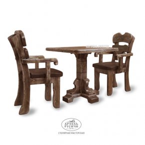 Комплект мебели под старину  на 2 персоны «Ямщик» | стол и 2 кресла