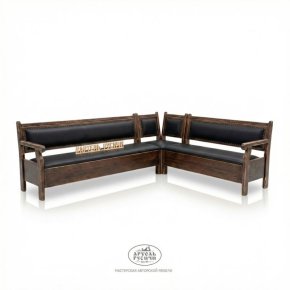 Угловой диван-скамья с мягкой обивкой и местом для хранения