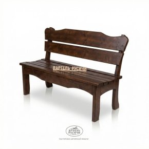 Садовая скамья из дерева под старину «Псковская»