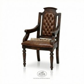 Кресло деревянное с мягкой обивкой «Купеческое»