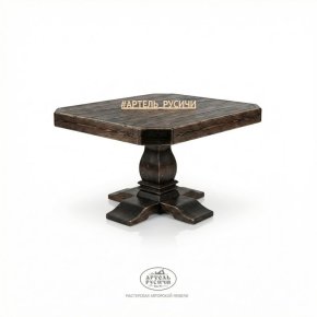 Стол «Георгиевский» из массива дерева под старину на одной опоре