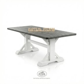 Состаренный стол из массива натурального дерева «Стрелецкий» 