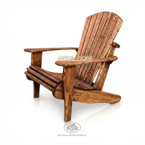 Садовое кресло Адирондак из дерева для улицы — Adirondack Chair — американская классика