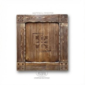 Фасады из массива северной сосны «Суздальские» для кухни-барбекю, мангальной зоны