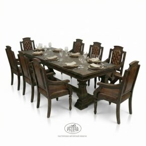 Обеденная группа из массива северной сосны «Купеческая»