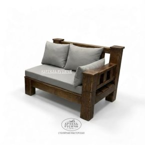 Угловой элемент дивана из массива сосны с подушками правый/левый 
