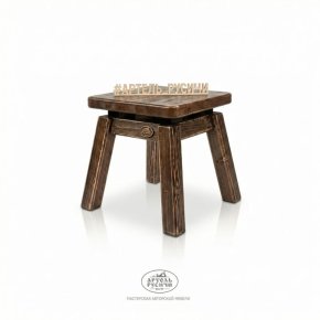 Табурет из массива натурального дерева «Лофт» 