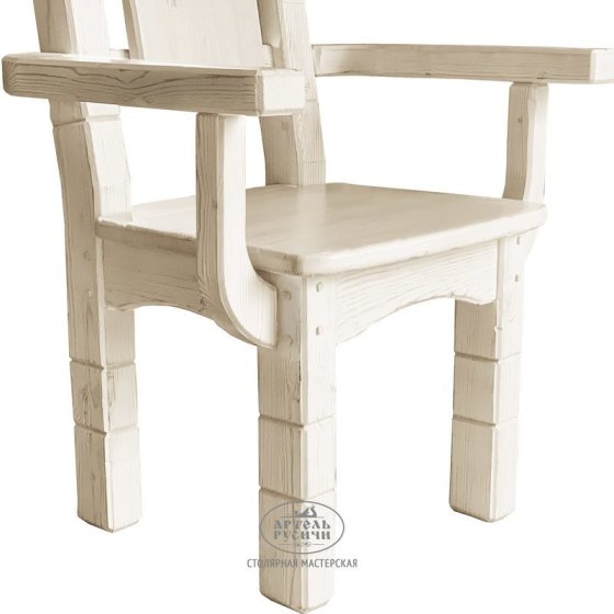 Кресло из массива дерева под старину «Суздальское»