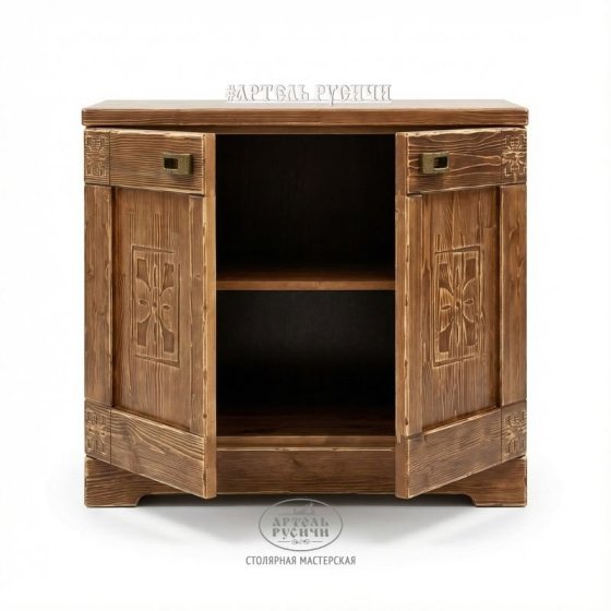 Комод из массива дерева «Суздальский» для бани 