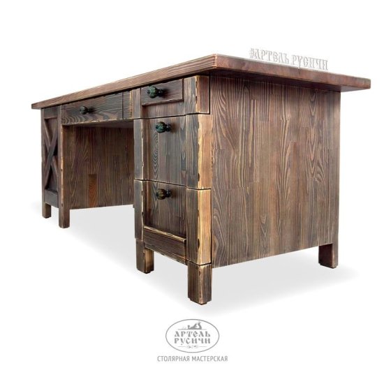 Письменный стол «Прованс» из массива северной сосны
