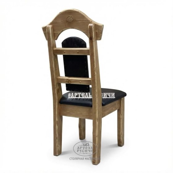 Стул из массива дерева с мягкими сидушкой и спинкой «Белгородский»