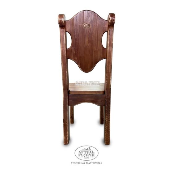 Стул под старину с резьбой «Смоленский» для беседки, бани или кафе