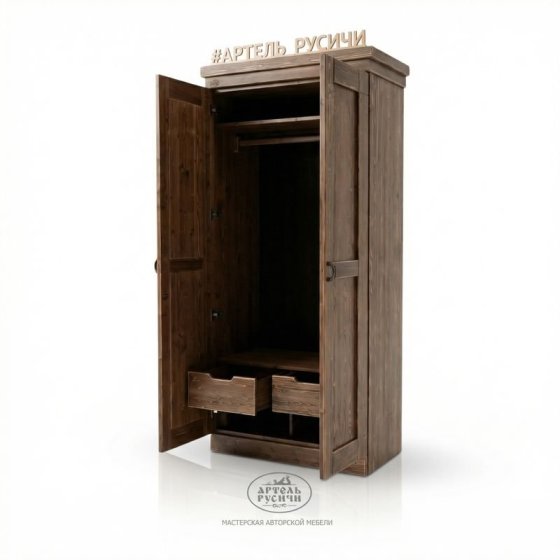 Шкаф платяной из массива северной сосны «Суздальский-особый»