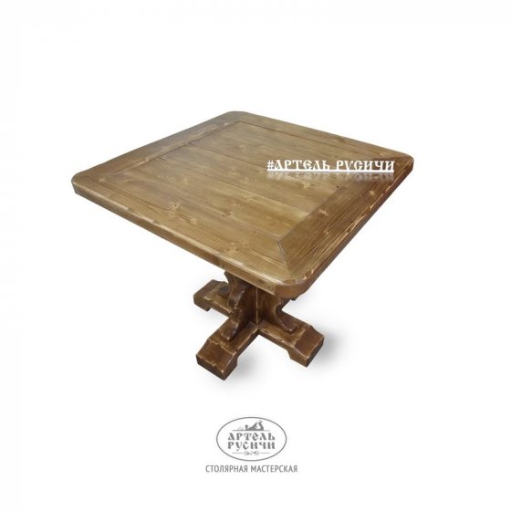 Квадратный деревянный стол на 2 персоны «Белоозёрский»
