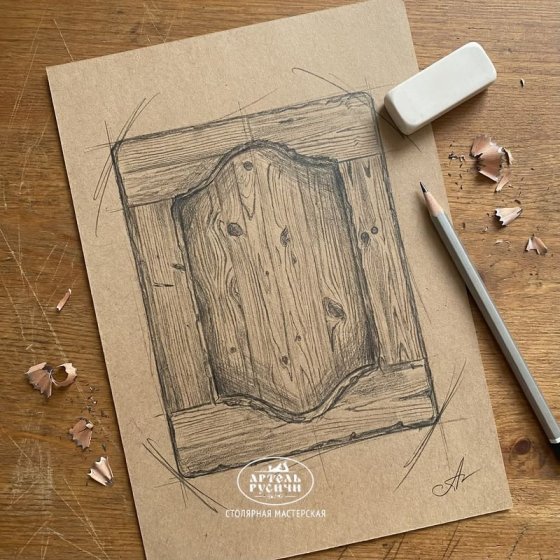 Фасады из массива сосны для кухни на даче и зоны барбекю