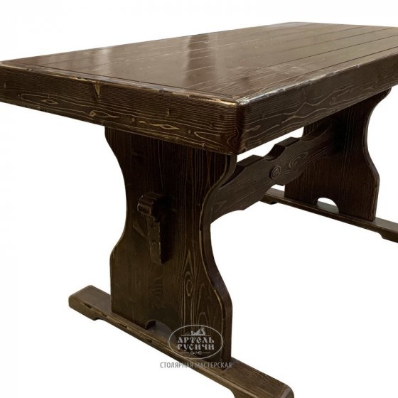 Деревянный стол под старину «Псковский» из массива сосны