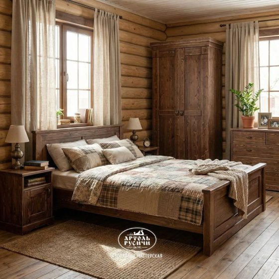 Шкаф платяной из массива северной сосны «Суздальский-особый»