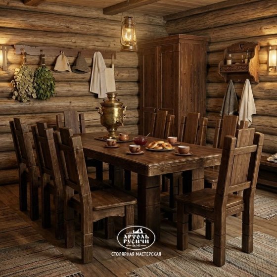 Шкаф платяной из массива северной сосны «Суздальский-особый»