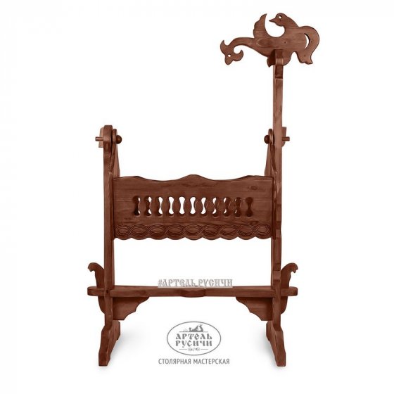 Люлька LuxusBaby из массива дерева с механизмом 