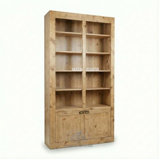 Книжный шкаф под старину из массива дерева | «Белгородский»