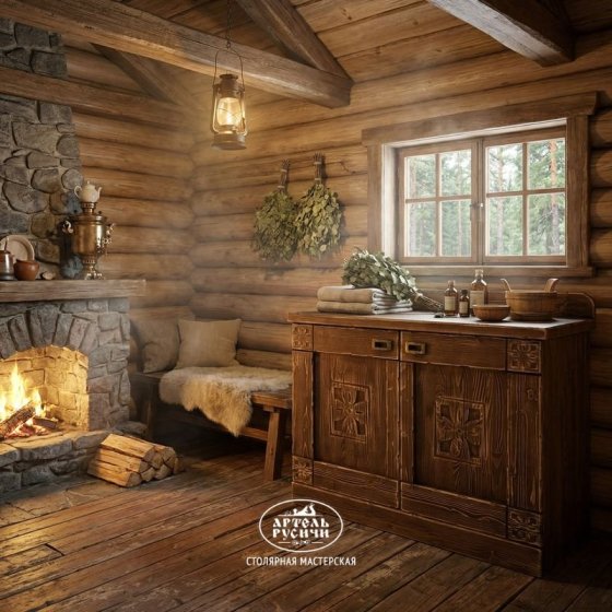 Деревянный комод «Суздальский» с дверцами