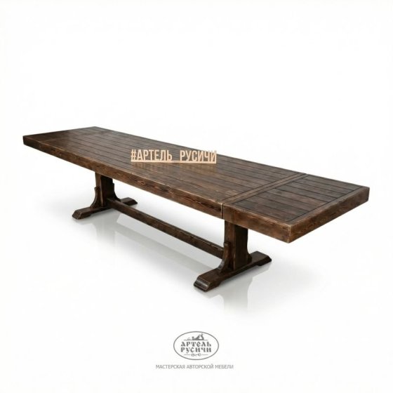 Стол-трансформер на 8-16 персон «Белгородский» для бани и дома