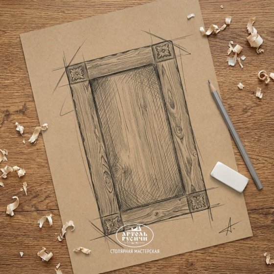 Фасады для кухни из массива северной сосны «Белгородские»