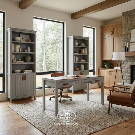 Письменный стол «Лофт» из массива северной сосны