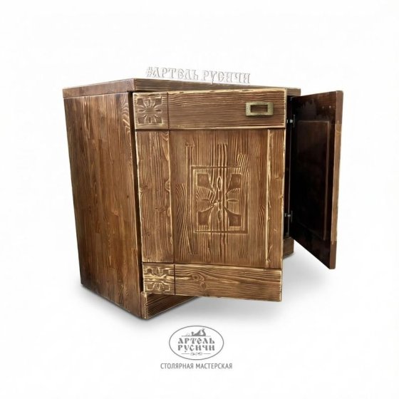 Комод из массива дерева «Суздальский» для бани 
