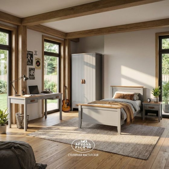 Письменный стол «Лофт» из массива северной сосны