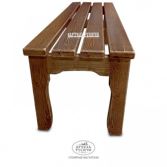 Садовая лавка из массива дерева «Псковская»