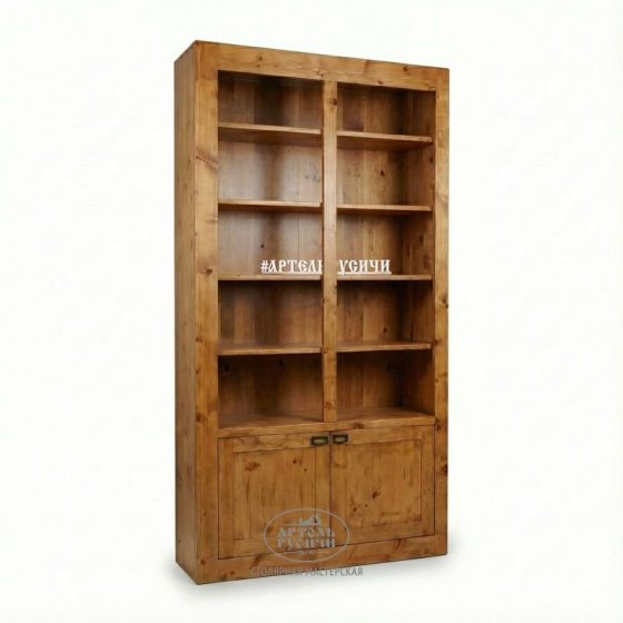 Книжный шкаф под старину из массива дерева | «Белгородский»