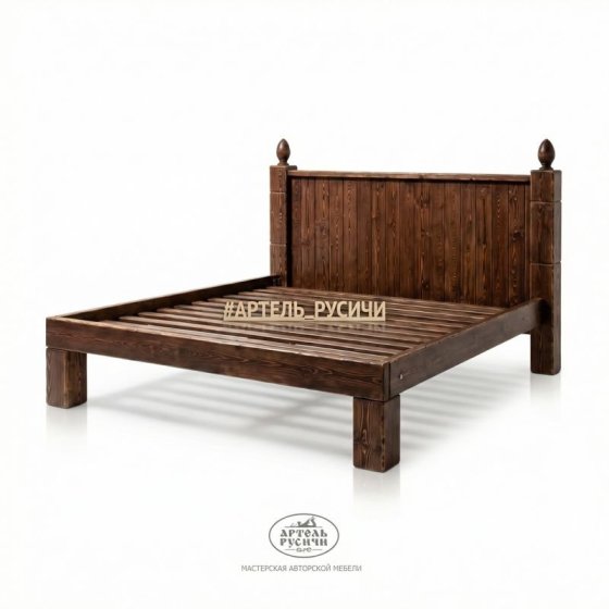 Кровать из массива северной сосны «Белгородская»