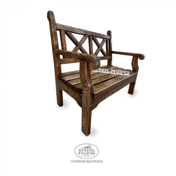 Деревянная скамейка «Курортная» в стиле прованс
