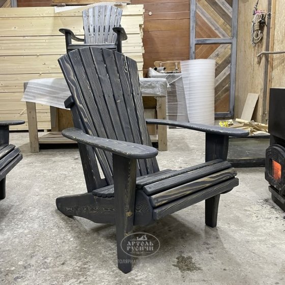 Садовое кресло Адирондак из дерева для улицы — Adirondack Chair — американская классика