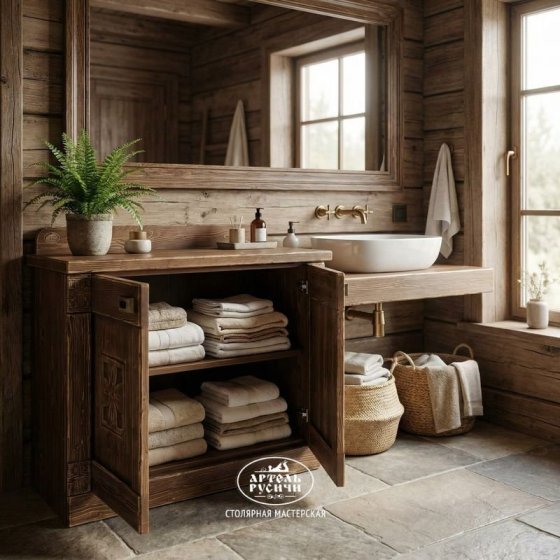 Деревянный комод «Суздальский» с дверцами