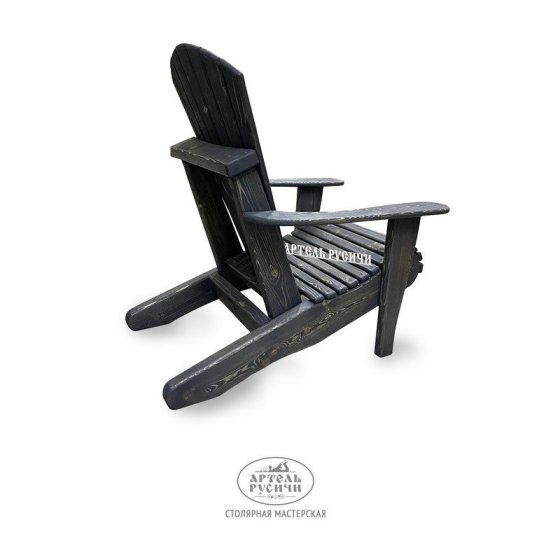 Садовое кресло Адирондак из дерева для улицы — Adirondack Chair — американская классика