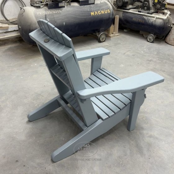 Адирондак  увеличенный – садовое кресло из массива дерева для улицы