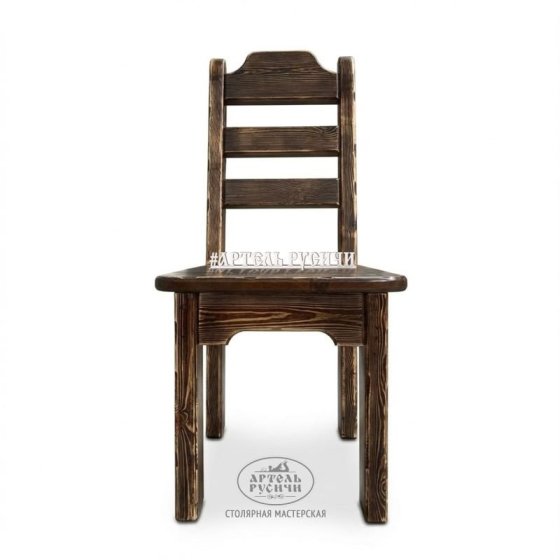 Деревянный стул под старину русский лофт «Ладожский»