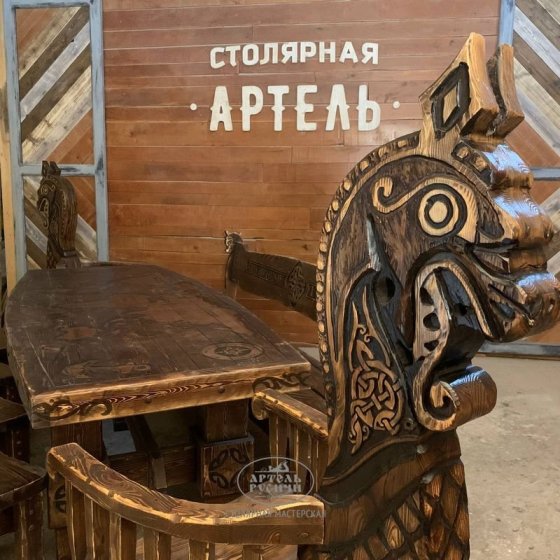 Эксклюзивная авторская мебель под старину в морском стиле «Драккар»